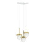 BORRA B 3P potrójna sufitowa lampa wisząca z mosiądzem (BRB331P3) - Ummo