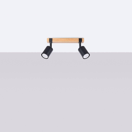 Plafon FAGER 2 czarny (SL.1344) - Sollux Lighting