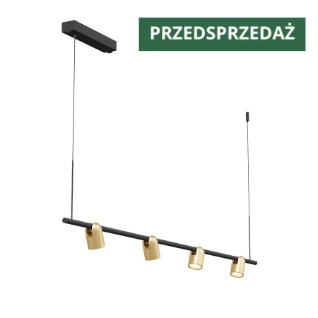 Lampa Wisząca Slide Long 1xLED szczotkowany mosiądz (PL0124-BS) - Yaskr