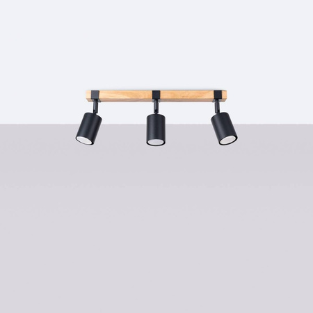 Plafon FAGER 3 czarny (SL.1345) - Sollux Lighting