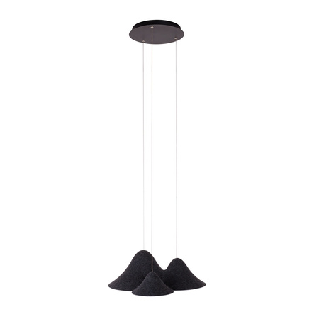 Wisząca lampa z filcu MAXLIGHT P0565 BELMOND BLACK&GREY
