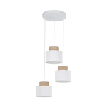 Kaskadowa lampa wisząca DUO WHITE JUTA 3 KOŁO  (2594) - TK Lighting