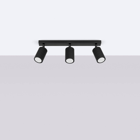 Plafon KARBON 3L czarny (SL.1581) - Sollux Lighting
