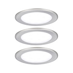 Zestaw opraw meblowych do wbudowania EBL SET 3x2,5W 3x180lm 4000K 12V żelazo szczotkowane / tworzywo sztuczne (PL93121) - PAULMANN