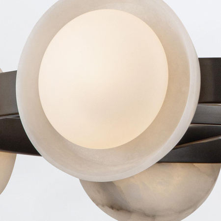 Nowoczesny Żyrandol LED Alonso - Miejski brąz (QN-ALONSO8-UBZ-AR) - Quintiesse