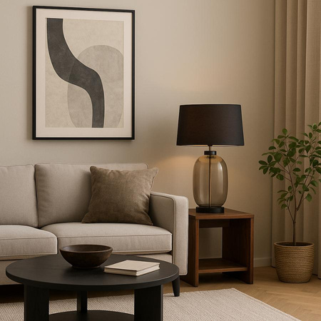 Lampa stołowa Amur dymna 1xE27 (LP-919/1T smoked) - Light Prestige