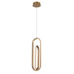 Lampa wisząca Demark - Szczotkowane złoto (QN-DEMARK-1P-BG) - Quintiesse