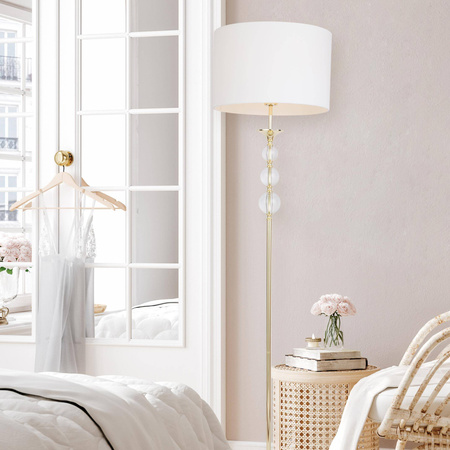 Lampa Podłogowa RLL93163-1GW REA II ZŁOTO-BIAŁA - Zuma Line