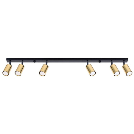 Plafon WINX 6L czarny/złoty (SL.1388) - Sollux Lighting