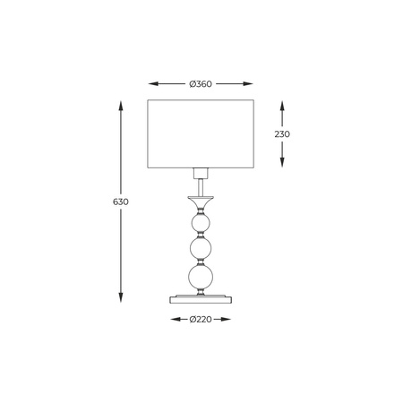 Lampa Stołowa RLT93163-1GW REA II ZŁOTO-BIAŁA - Zuma Line