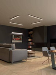 Lampa sufitowa PINNE 200 szary 4000K (TH.245) - Thoro Lighting