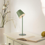 Przenośna, ładowana lampa stołowa BOTERIA ZIELONY (19251-43) - Paul Neuhaus