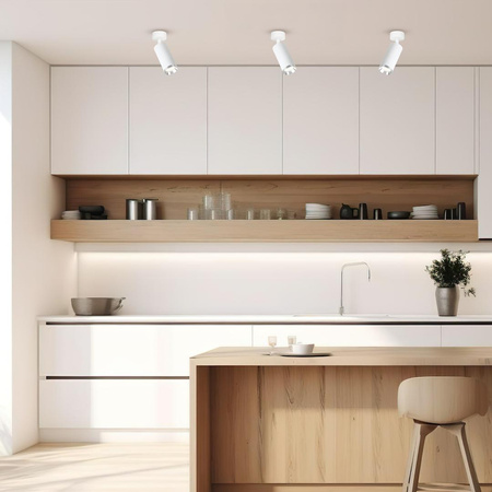 Oprawa Mica Spot Biały + Chrom 1xGU10 (ML2095) - Milagro