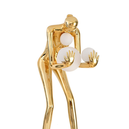 Designerska złota lampa podłogowa WOMAN-2 Gold 190 cm (DN433-F gold) - Step into Design