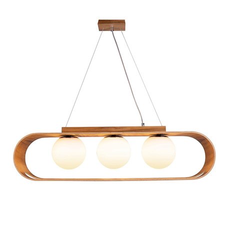 Lampa wisząca Sfera - 3 źródła światła (QN-SFERA-3P-TEAK) - Quintiesse