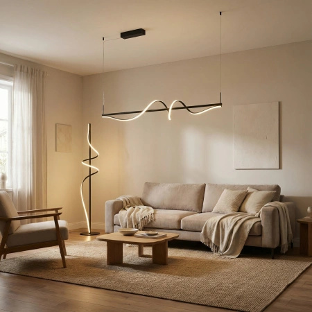 Ozdobna lampa podłogowa VIRGO FLOOR DIMM BK (AZ7153) Azzardo