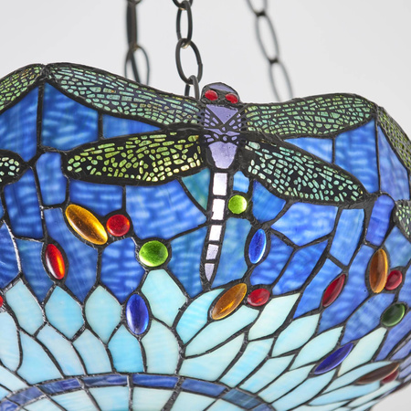 Lampa Wisząca Dragonfly blue (64075) Tiffany