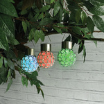 Wisząca lampka Solarna z kolorowym światłem Ring RGB IP44 (EKO0585) - Eko-Light