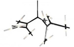Lampa wisząca STICKS-14 czarna (ST-1001-14 black) - Step into Design