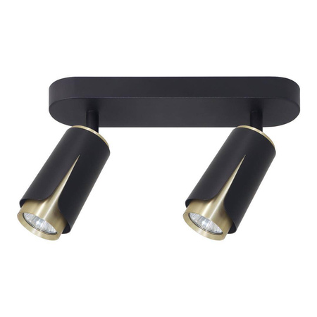 FLOWER BLACK GOLD SPOT 2xGU10 (ML0265) - Milagro