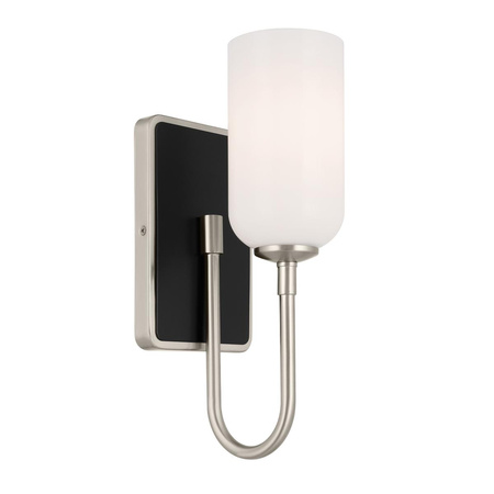 Elegancki kinkiet Solia Szczotkowany nikiel (KL-SOLIA-1W-BNB) - Elstead Lighting