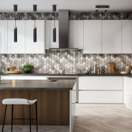 NEO BLACK GOLD LAMPA WISZĄCA 1xGU10 (ML0284) - Milagro