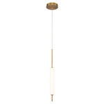 Lampa wisząca Cumberland - 1 źródło światła - Szczotkowane złoto (QN-CUMBERLAND-1P-BG) - Quintiesse