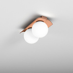 Plafon Kinkiet MODERN BALL WP x2 LED Kol. Miedziany (46971-M930-D0-00-17) - AqForm