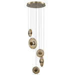 Kaskadowa Lampa Wisząca ściemnialna ANDORA 5 3-STEP DIMM AMBER (AZ6886) Azzardo