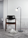 Lampa podłogowa ze szklanym kloszem RAY Nordlux E14 40W Metal Chrom