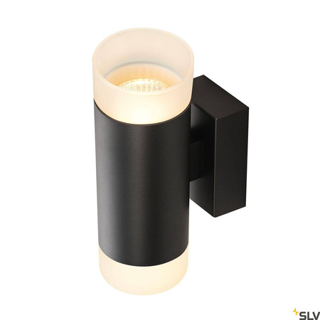 ASTINA UP/DOWN QPAR51, lampa ścienna natynkowa indoor, kolor czarny (1002933) - SLV