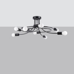 Żyrandol LEVAR 8 czarny (SL.1457) - Sollux Lighting