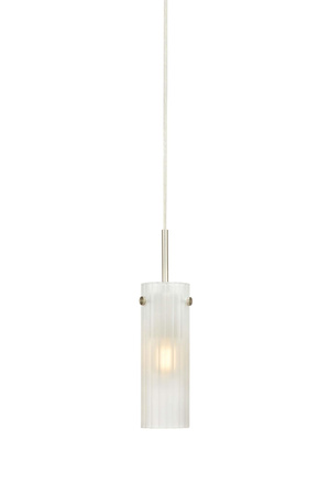 Lampa wisząca nad stół TIBIA Pendant 1L Frosted/Satin Nickel (109014) Markslojd