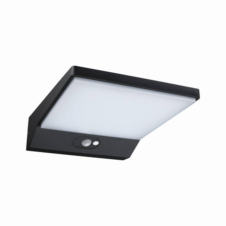 Oprawa elewacyjana RONAS PIR Solar 5W 320lm 180x250mm 3000K IP54 ciemnoszary / aluminium (PL94334) - PAULMANN