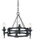 Żyrandol Saxon (SAX3-BLK) - Elstead Lighting