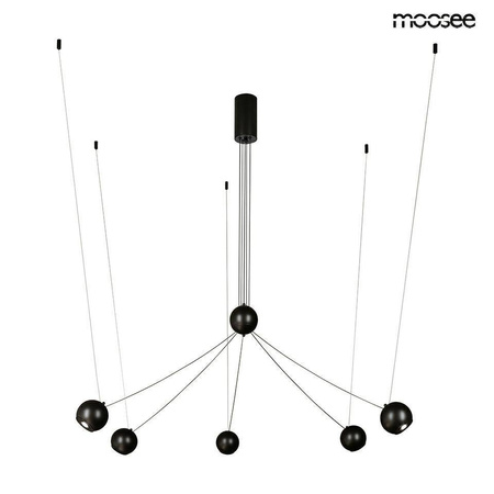 MOOSEE lampa wisząca OCTO 5 czarna (MSE1501100492) - Moosee