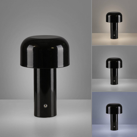 Przenośna, ładowalna lampa AGNES czarna (19190-18) - Paul Neuhaus