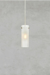 Lampa wisząca nad stół TIBIA Pendant 1L Frosted/Satin Nickel (109014) Markslojd