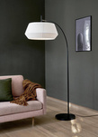 Lampa podłogowa z bawełnianym abażurem DICTE Nordlux E27 60W Tekstylia Biały
