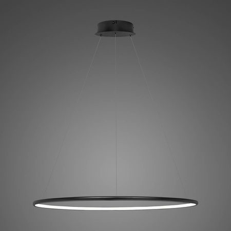 Lampa wisząca Ledowe Okręgi No.1 Φ80 cm in 4k 43W czarna Altavola Design (LA073/P_80_in_4k_43W_black) - ALTAVOLA DESIGN