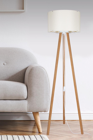 PIKO LAMPA PODŁOGOWA NATURALNA/BAMBOO-CREAM (ASZ.1664) - Zuma Line