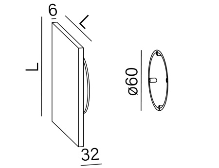 Kinkiet MAXI POINT square LED Kol. Miedziany 4000K (26517-M940-D9-00-17) - AqForm