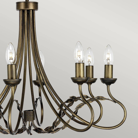 Żyrandol Olivia (OV8-BLK-GOLD) - Elstead Lighting