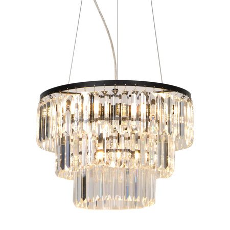 Lampa wisząca TIFANNY kol. czarny (P17127-4) - Zuma Line