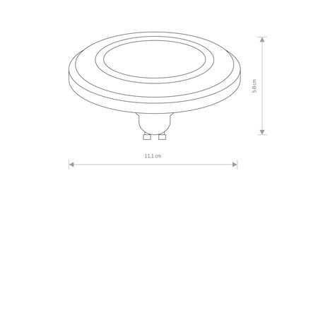 Żarówka REFLECTOR LENS LED, GU10, ES111, 9W (9345) - Nowodvorski
