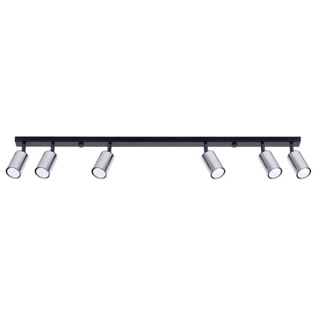 Plafon WINX 6L czarny/chrom (SL.1372) - Sollux Lighting
