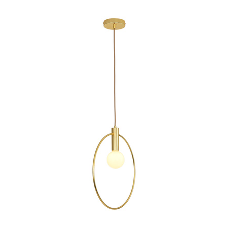 Złota lampa wisząca przy łóżku Bella 25 cm (DP0001A-250R) - Step into Design