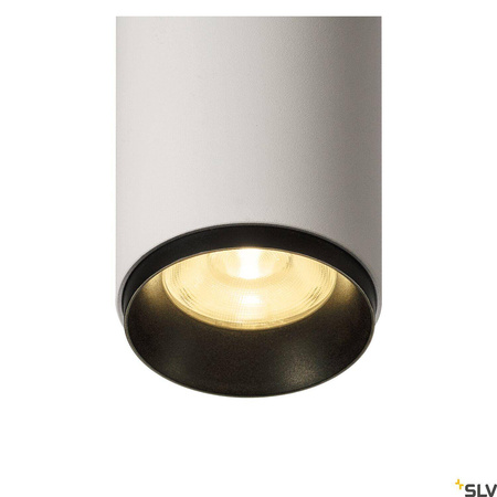 NUMINOS® CL PHASE M, wewnętrzna oprawa sufitowa natynkowa LED, biała/czarna 3000 K 60° (1004232) - SLV