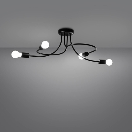 Żyrandol LEVAR 4 czarny (SL.1455) - Sollux Lighting