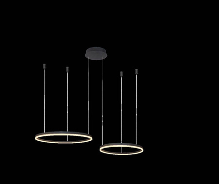 Żyrandol HALO PENDANT 80+60 CCT BK + REMOTE CONTROL (AZ4978) - Azzardo